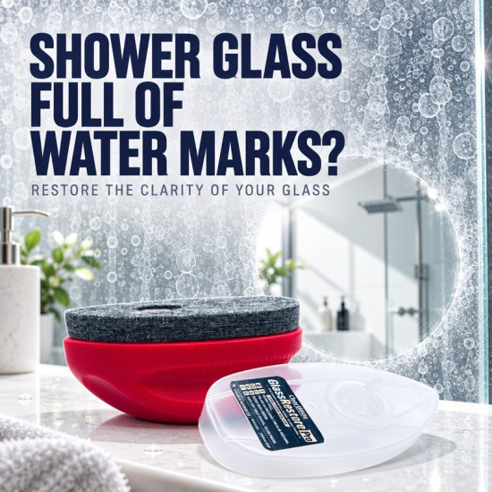 ClearWhite GlassRestore Pro Penghilang Kesan Air Cermin Bilik Air Shower Glass Watermark and Water Spot Remover ClearWhite GlassRestore Pro Penghilang Kesan Air Cermin Bilik Air Shower Glass Watermark and Water Spot Remover