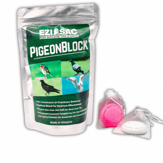 EziSac Anti Pigeon Crow Bird Repellent Halau Burung Gagak Anti Merpati Berak Outdoor Effective Natural Long Lasting