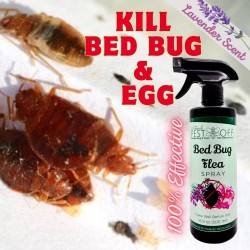 PestOff Bed Bug Flea Spray Kill Bed Bug Bunuh Pepijat Fast-Acting Hapus Pijat Tilam Semulajadi Safe for Kids and Pets
