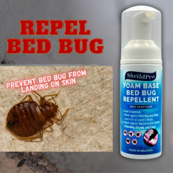 ShieldPro Foam Bed Bug Repellent - Fast-Acting & Gentle Protection, Repel Bed Bugs from Skin, Mosquito Protection