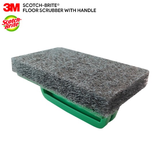 3M Scotch Brite Floor Scrub Pad with Handle Multipurpose Household Scratch Resistant Floor Cleaning Scrub 1 Pc Pack 3M Scotch Brite Floor Scrub Pad with Handle Multipurpose Household Scratch Resistant Floor Cleaning Scrub 1 Pc Pack