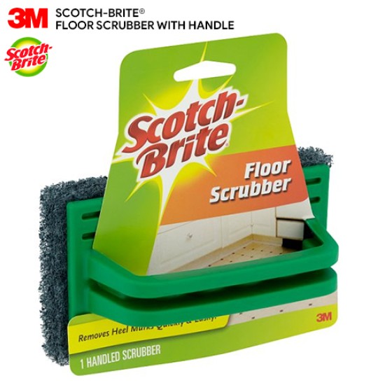 3M Scotch Brite Floor Scrub Pad with Handle Multipurpose Household Scratch Resistant Floor Cleaning Scrub 1 Pc Pack 3M Scotch Brite Floor Scrub Pad with Handle Multipurpose Household Scratch Resistant Floor Cleaning Scrub 1 Pc Pack