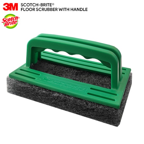 3M Scotch Brite Floor Scrub Pad with Handle Multipurpose Household Scratch Resistant Floor Cleaning Scrub 1 Pc Pack 3M Scotch Brite Floor Scrub Pad with Handle Multipurpose Household Scratch Resistant Floor Cleaning Scrub 1 Pc Pack