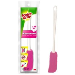 3M Scotch Brite Full Set Non Scratch Bottle Cleaner Antibacterial Cup Brush 1 Pc Pack