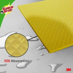 3M Scotch Brite Sponge Cloth Highly Absorbent Effective Household Cleaning Machine Washable Sponge Cloth 2 Pcs Pack
