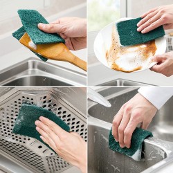 3M Scotch Brite Tough Clean Scrub Pads Powerful Scrubbing For Stuck On Messes (5pcs) Dish Pot Cleaning Wash 3M Scotch Brite Tough Clean Scrub Pads Powerful Scrubbing For Stuck On Messes (5pcs) Dish Pot Cleaning Wash