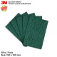 3M Scotch Brite Tough Clean Scrub Pads Powerful Scrubbing For Stuck On Messes (5pcs) Dish Pot Cleaning Wash
