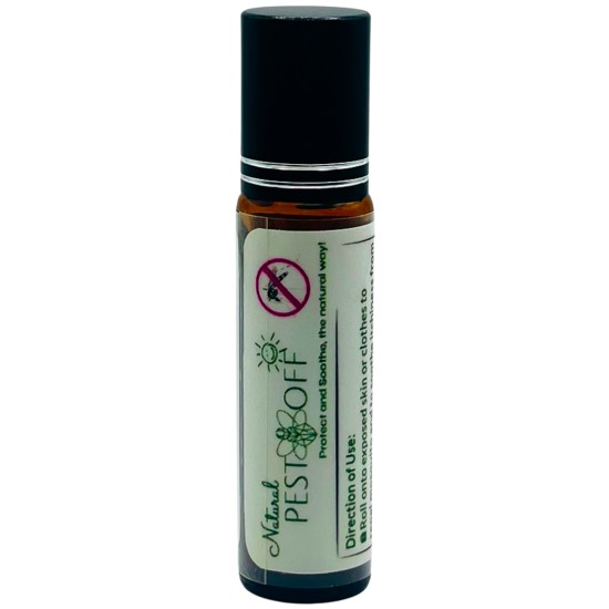 PestOff Natural Mosquito Repellent Roll On with Essential Oils and Aloe Vera Ubat Nyamuk Semula Jadi Ubat Nyamuk Aedes