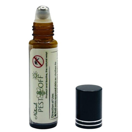 PestOff Natural Mosquito Repellent Roll On with Essential Oils and Aloe Vera Ubat Nyamuk Semula Jadi Ubat Nyamuk Aedes
